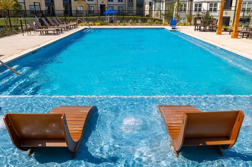 Terrace at Highland Hills swimming pool